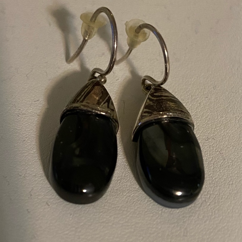 Sterling silver and Petersite earrings